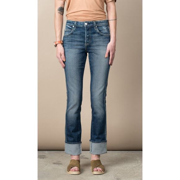 AMO Denim - AMO Denim Darlin' Jean Sweetheart High Rise Wide Cuffs Women's 26